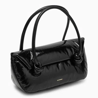 Jil Sander Women's Patent Leather Small Shoulder Bag In Black