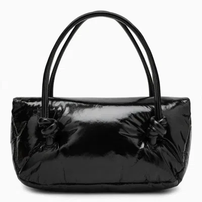 Jil Sander Women's Patent Leather Small Shoulder Bag In Black