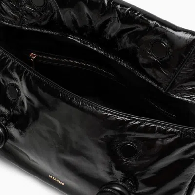 Jil Sander Women's Patent Leather Small Shoulder Bag In Black