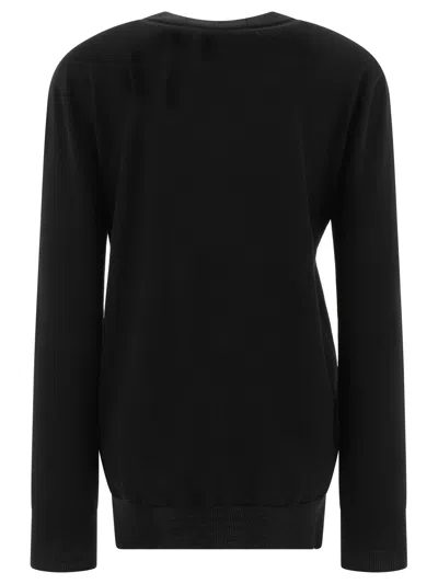 Jil Sander Medium-weight Crewneck Sweater Knitwear Black