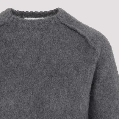 Jil Sander Virgin Wool And Silk Sweater With Brushed Finish