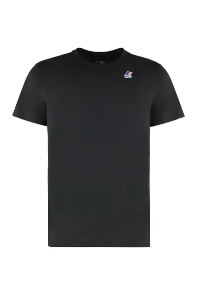 K-way T-shirt With Logo In Technical Fabric