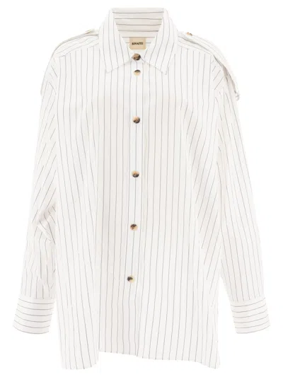 Khaite The Tamal Striped Button-up Shirt