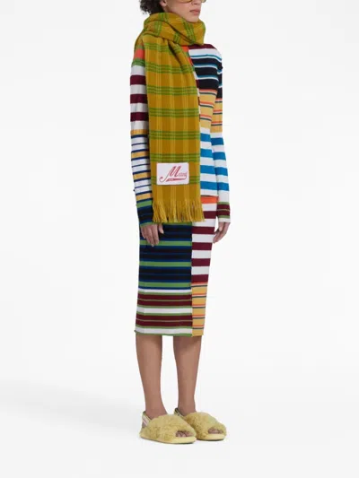 Marni Multicolor Stripe Wool Knit Sweater