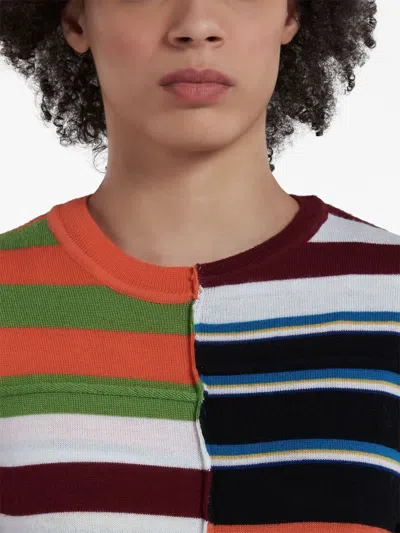 Marni Multicolor Stripe Wool Knit Sweater