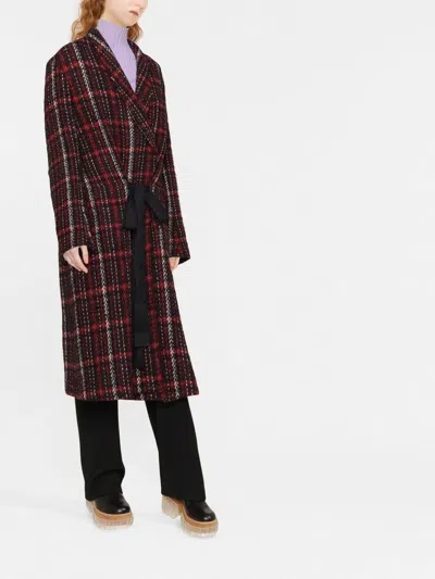 Marni Reversible Madras Coat With Double Belt