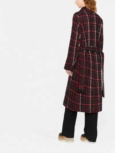 Marni Reversible Madras Coat With Double Belt