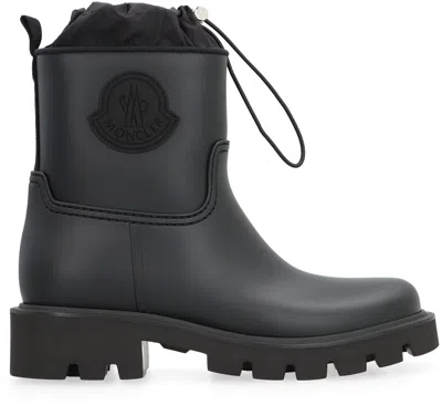 Moncler Stylish High-top Mini Boots With Drawstring Fastening 20 Cm In Animal Print