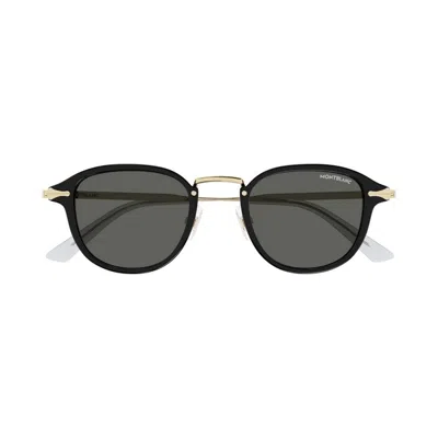 Montblanc Grey Square Men's Sunglasses Mb0155s 001 51