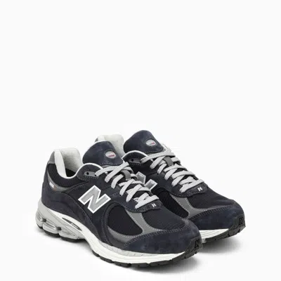 Shop New Balance Low 2002r Blue Eclipse Leather Trainer