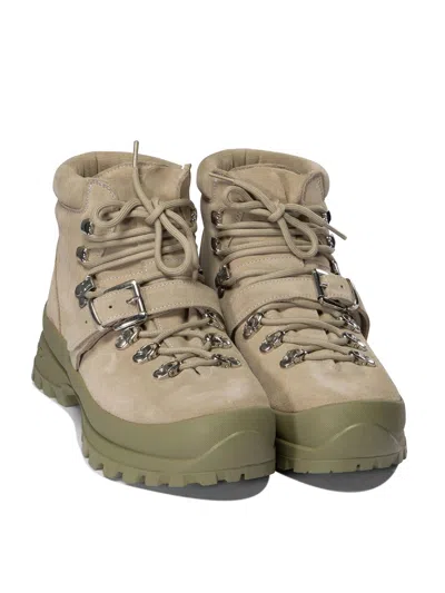 Nonnative X Diemme Buckle-strap Lace-up Boots In Green
