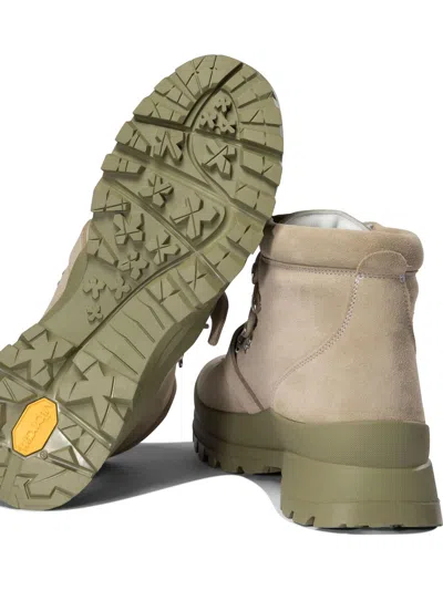 Nonnative X Diemme Buckle-strap Lace-up Boots In Green