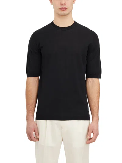 Paolo Pecora T-shirt In Maglia Di Lino E Cotone