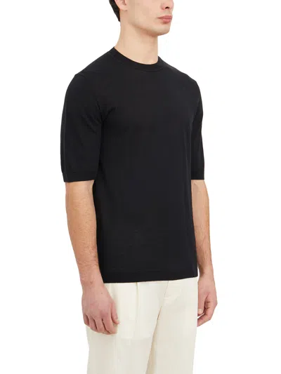 Paolo Pecora T-shirt In Maglia Di Lino E Cotone