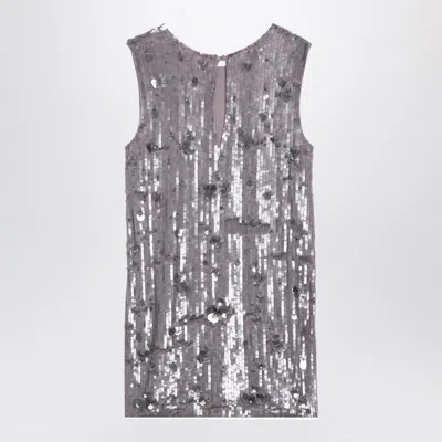 P.a.r.o.s.h Mélange Micro Sequined Mini Dress