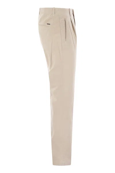 Peserico Men's Cotton Trousers With Darts