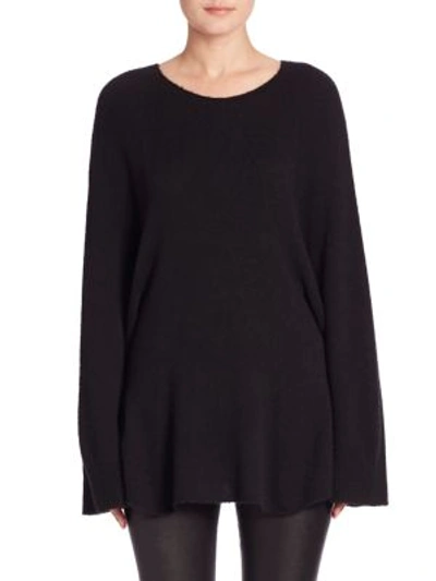 The Row Adia Cashmere & Silk Sweater In Black
