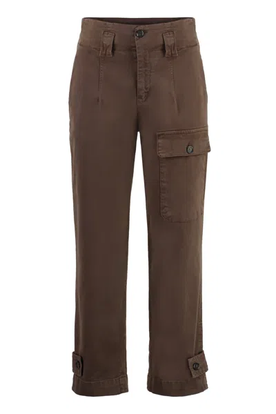 Pinko Globo Stretch Cotton Cargo Trousers