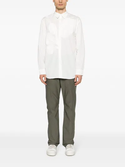 Post Archive Faction (paf) Men's 5.1 Long Sleeve Center (white) Shirt | Size Small | 51tscwhite In White
