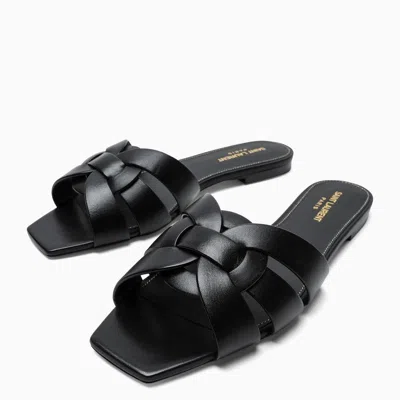 Saint Laurent Paris Women Tribute Mules In Smooth Leather