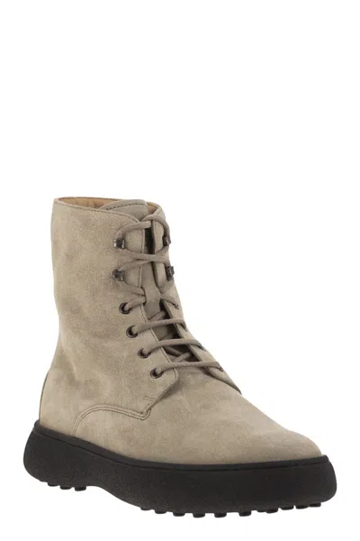 Tod's Urban Elegance Suede Ankle Boots With Chunky Sole, 4.5 Cm