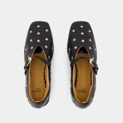 Toga Soft Leather Ballerinas For Women
