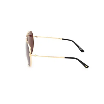 Tom Ford Keating 71mm Oversize Pilot Sunglasses In Gold