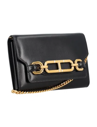 Tom Ford Black Small Whitney Leather Bag