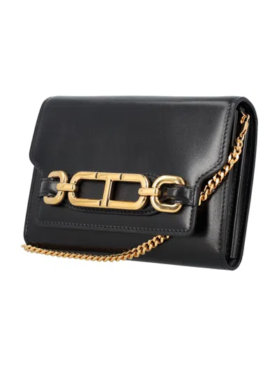 Tom Ford Black Small Whitney Leather Bag