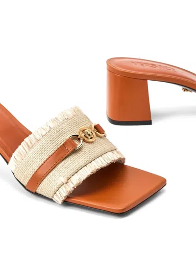 Versace Medusa 55mm Woven Mules