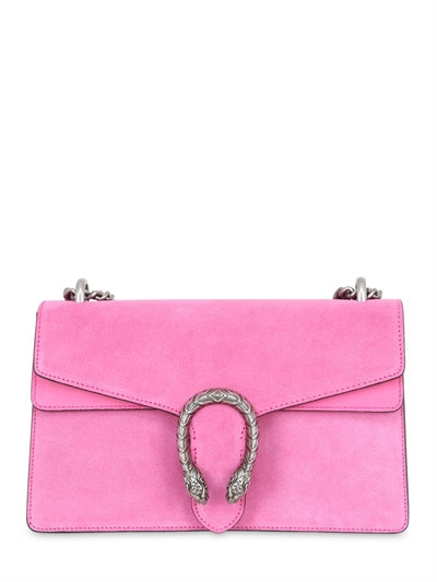 Gucci Dionysus Small Suede Shoulder Bag, Bright Pink | ModeSens