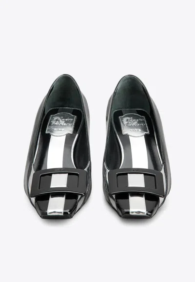 Roger Vivier Belle Vivier 45 Striped Pumps In Multicolor
