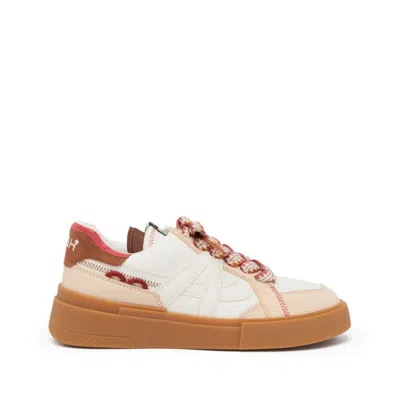 Ash Logo Embossed Sneaker Featuring Perforated Detailing