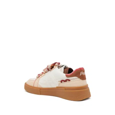 Ash Logo Embossed Sneaker Featuring Perforated Detailing