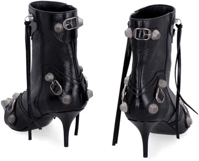 Balenciaga Cagole 50 Ankle Boots In Lamb Leather