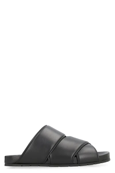 Bottega Veneta Leather Mules Rubber Sole
