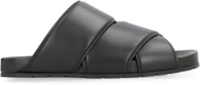 Bottega Veneta Leather Mules Rubber Sole