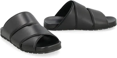 Bottega Veneta Leather Mules Rubber Sole