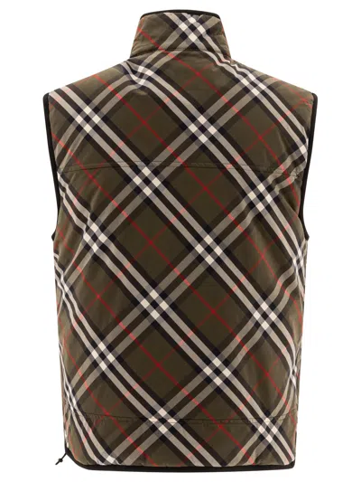 Burberry Nylon Vest Jacket Jackets Green