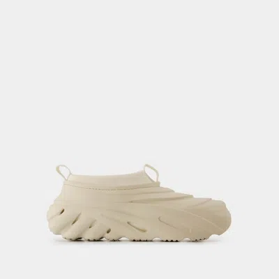 Crocs Ivory Rubber Echo Storm Slip Ons