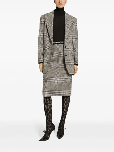 Dolce & Gabbana Pied De Poule Check Blazer