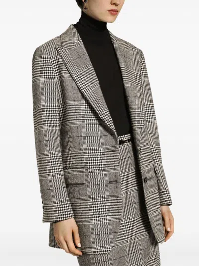 Dolce & Gabbana Pied De Poule Check Blazer