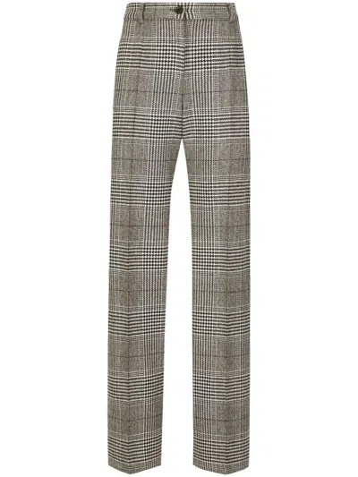 Dolce & Gabbana Tartan Check Trousers For Women