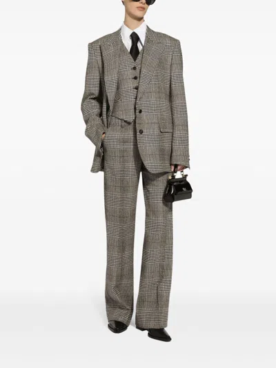 Dolce & Gabbana Tartan Check Trousers For Women