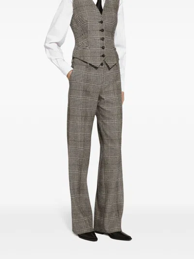 Dolce & Gabbana Tartan Check Trousers For Women
