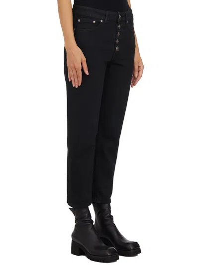 Dondup Woman Pants Black Size 31 Cotton, Elastomultiester, Elastane