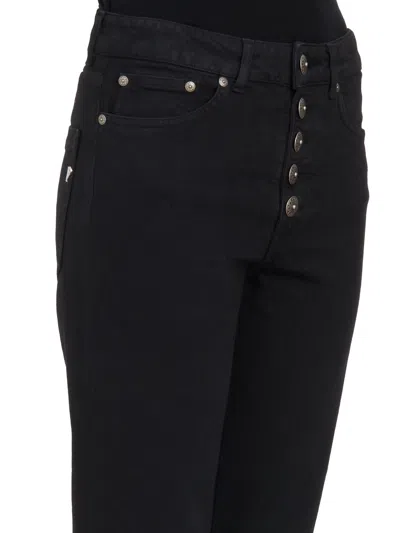 Dondup Woman Pants Black Size 31 Cotton, Elastomultiester, Elastane