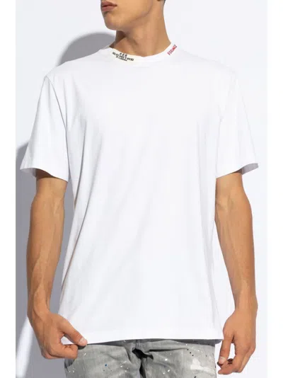 Dsquared2 Regular Crew Neck Embroidered Detail Short Sleeves