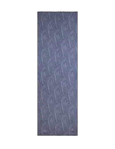 Etro Blue Paisley Scarf