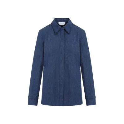 Gabriela Hearst Denim Blue Recycled Cotton Cruz Shirt